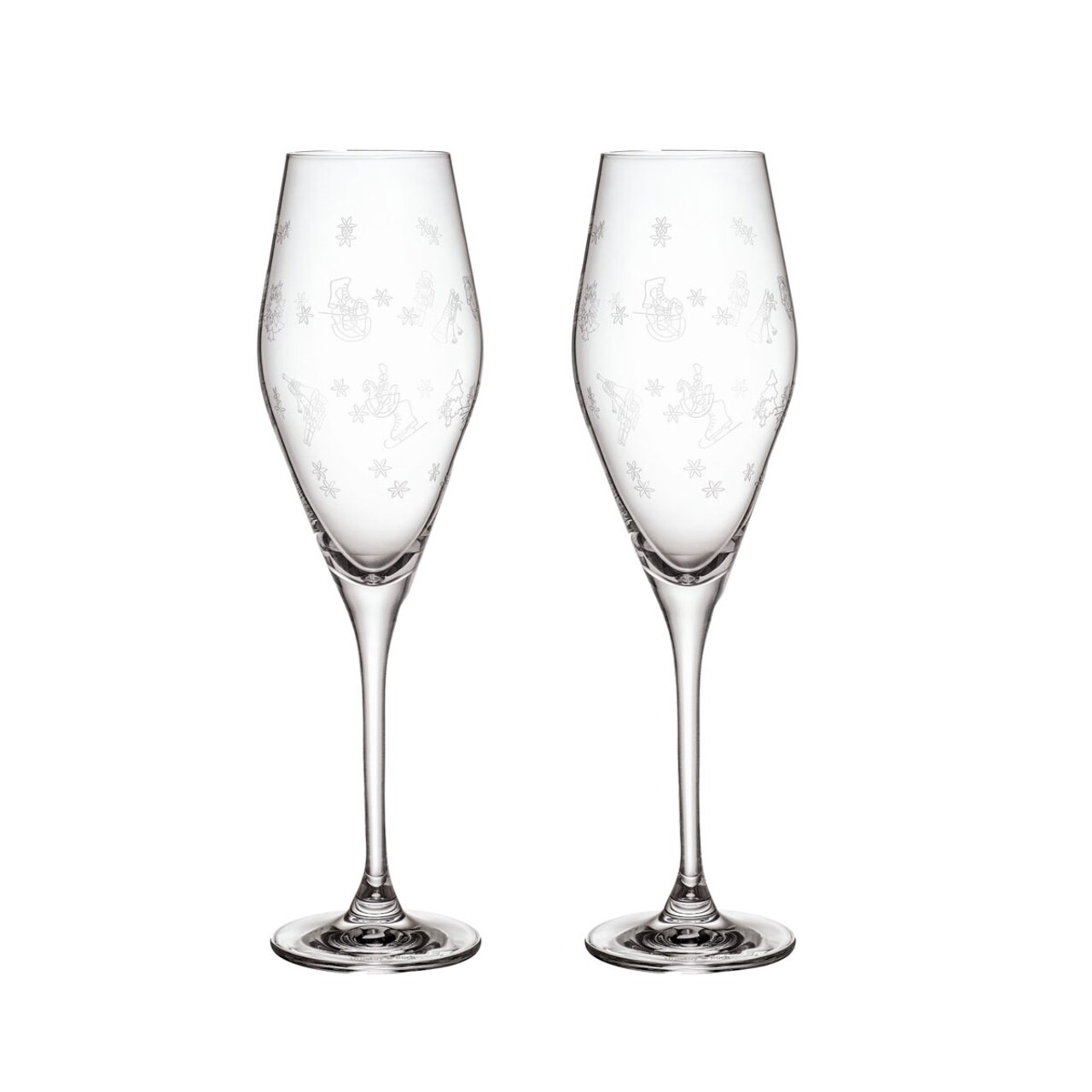 Reducere 42% - Set 2 pahare pentru sampanie, Villeroy & Boch, Toy's Delight, 260 ml, sticla cristal 1 Set 2 pahare pentru sampanie