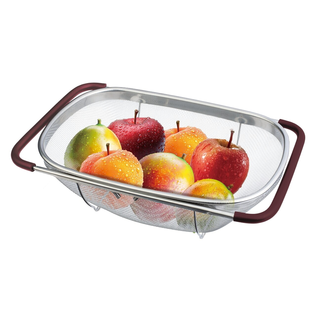 Reducere 30% - Strecuratoare cu manere reglabile Berlinger Haus, Leonardo, 34x24x11 cm, inox 18/10, argintiu/visiniu 2 Leonardo