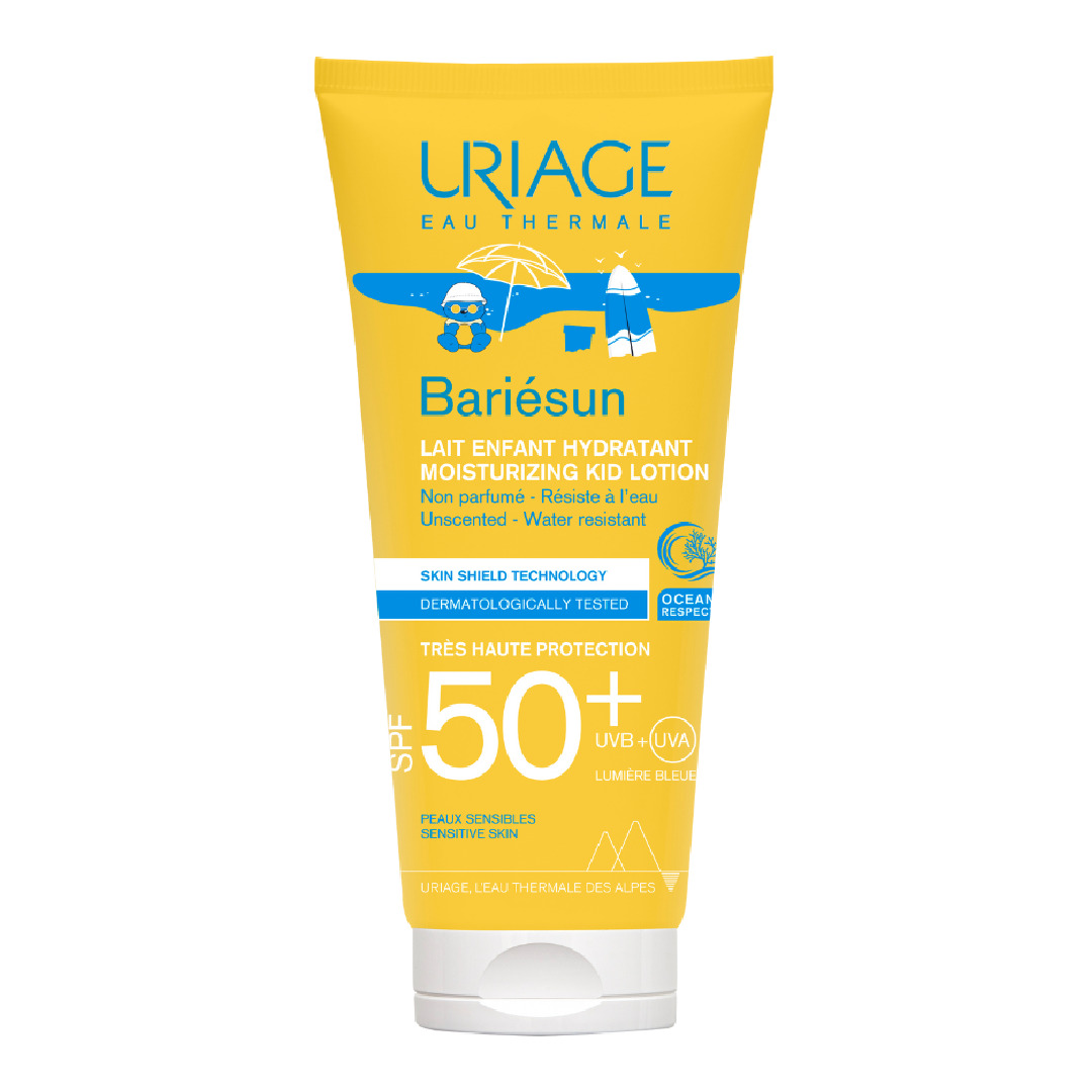 Reducere 20% - Lapte de protectie solara cu SPF 50+ pentru copii Bariesun, 100 ml, Uriage 1 Lapte de protectie solara cu SPF 50+ pentru copii Bariesun