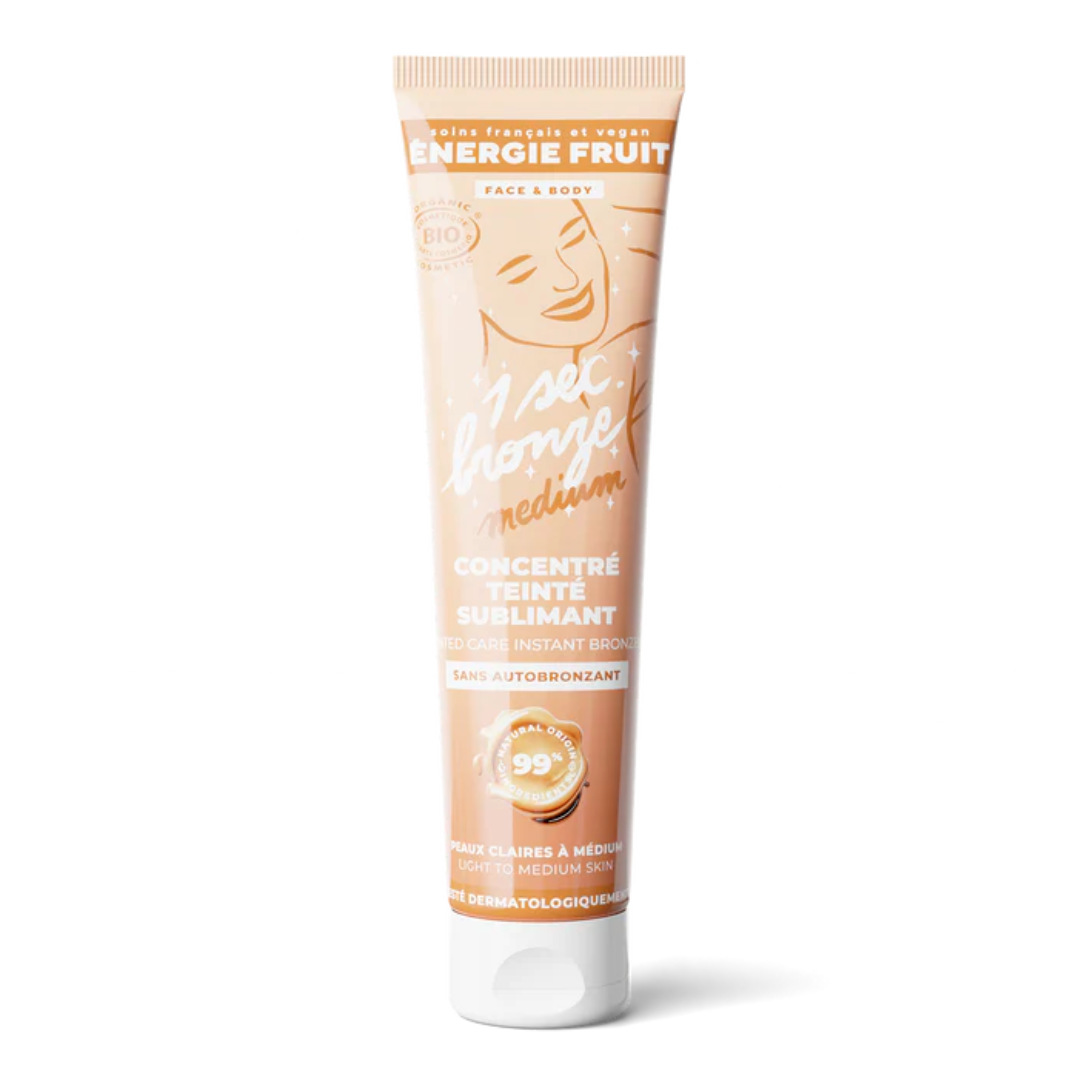 Reducere 25% - Lotiune iluminatoare fata si corp cu efect de bronz instant Light to Mid skin, 100ml, Energie Fruit 1 Lotiune iluminatoare fata si corp cu efect de bronz instant Light to Mid skin