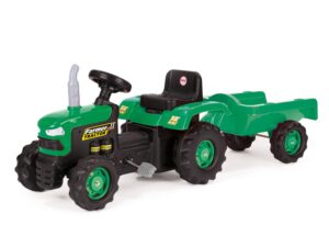 Masinuta cu pedale Dolu - Tractor cu remorca