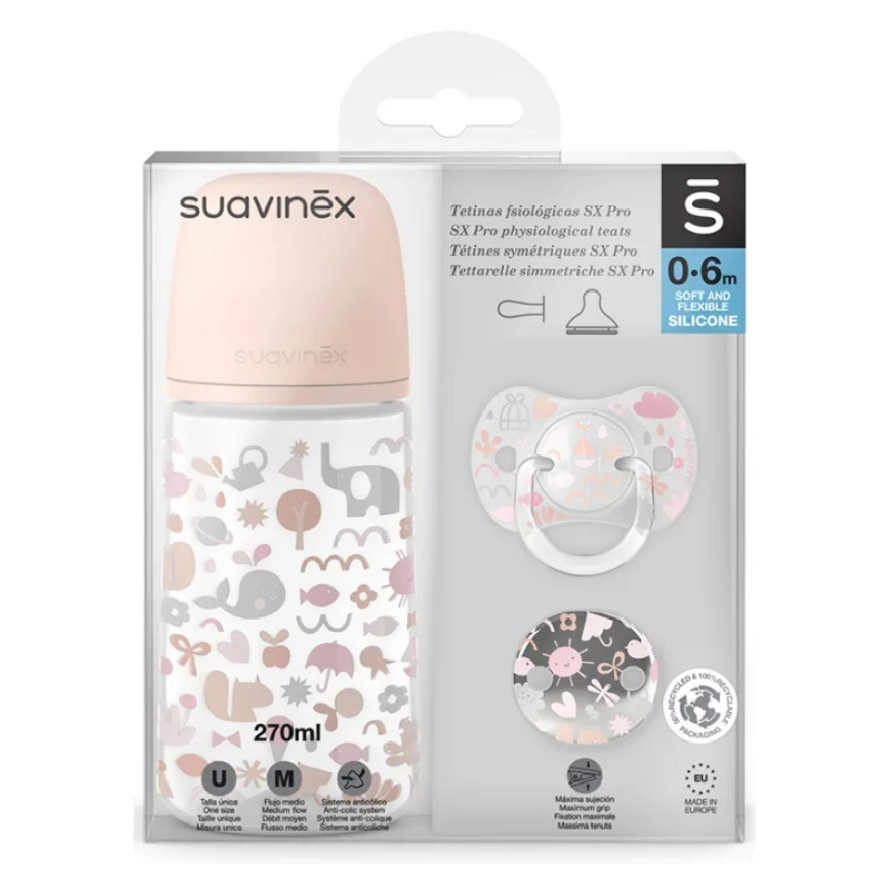 Reducere 20% - Set pentru bebelusi, Memories, roz, 3 piese, Suavinex 1 Set pentru bebelusi