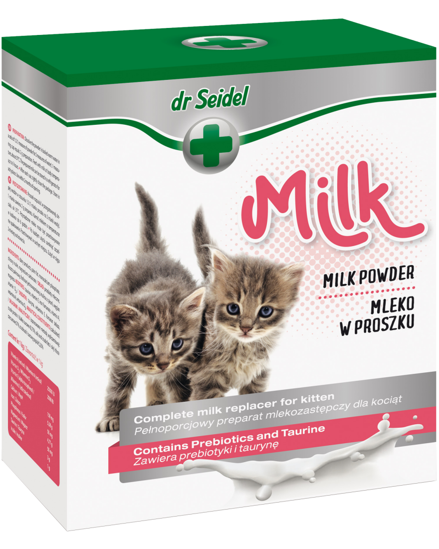 Reducere 20% - Lapte praf pentru pisici, Dr. Seidel, 200 g 1 Lapte praf pentru pisici