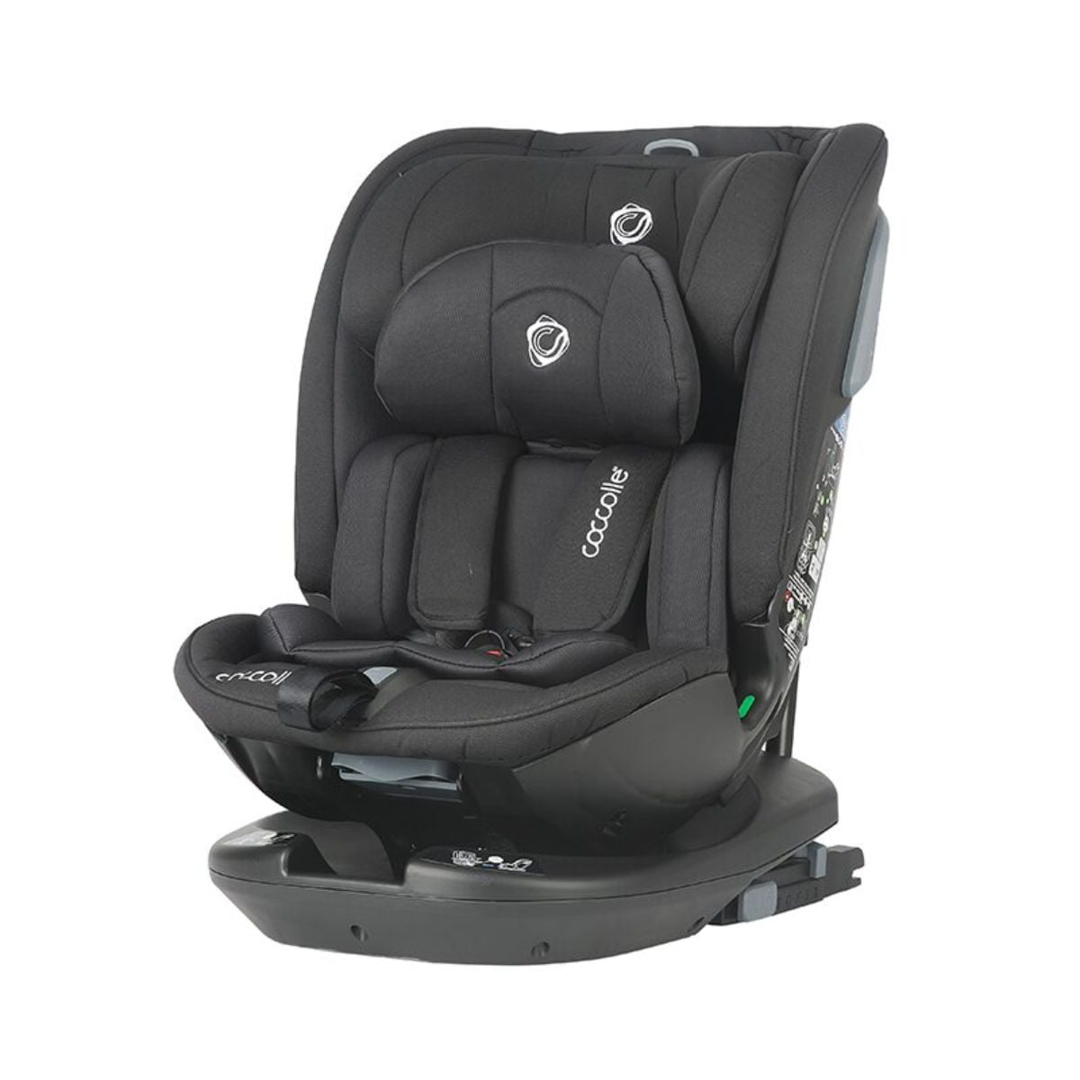 Reducere 22% - Scaun auto rotativ Coccolle, I-Size Velsa, Jet Black, 0-36 kg 1 Scaun auto rotativ Coccolle