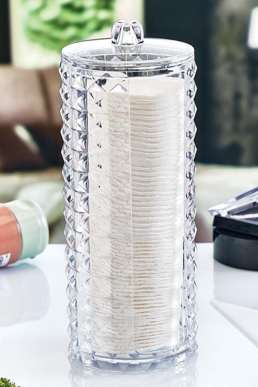Reducere 36% - Organizator dischete demachiante, Transparent, 19.5x8x8 cm 1 Organizator dischete demachiante