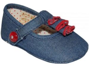 Pantofi bleumarin din demin (9738) cu bareta