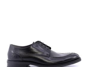 Pantofi derby bărbați Benvenuti negri din piele 718BP8676N