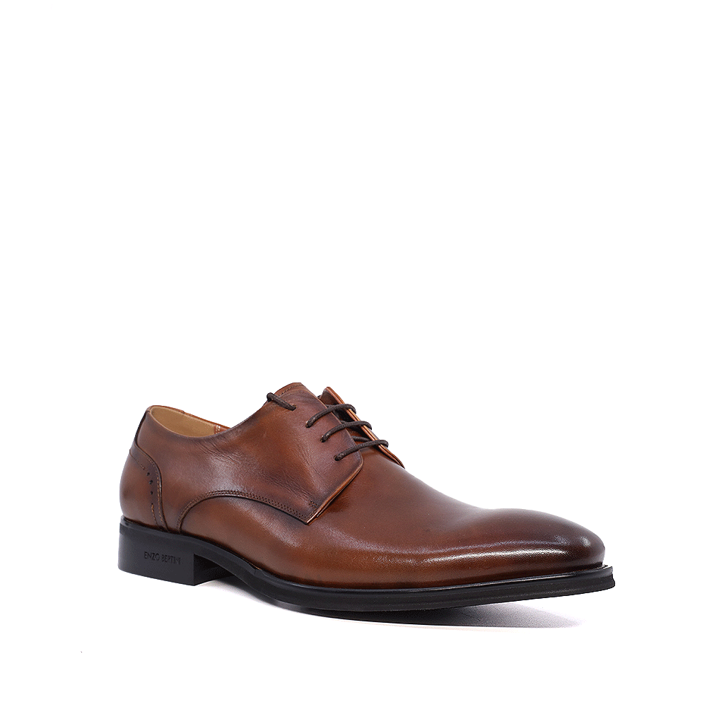 Reducere 40% - Pantofi derby bărbați Enzo Bertini Premium Collection cognac din piele naturală 1647BP2308CO 2 Reducere 40% - Pantofi derby bărbați Enzo Bertini Premium Collection cognac din piele naturală 1647BP2308CO - imagine 2