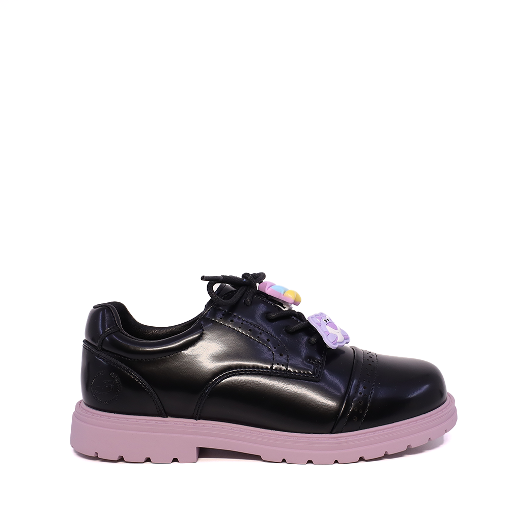 Reducere 20% - Pantofi derby fetițe Benvenuti negri din piele naturală 3790FP010N 1 Pantofi derby fetițe Benvenuti negri din piele naturală 3790FP010N