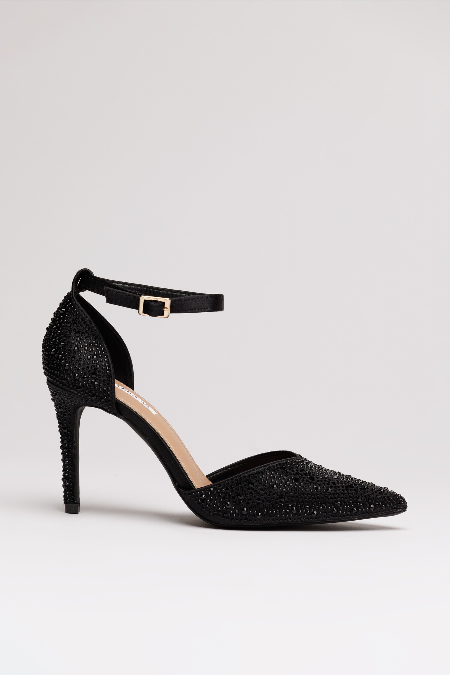 Reducere 50% - Pantofi eleganti negri cu aplicatii stralucitoare 1 Pantofi eleganti negri cu aplicatii stralucitoare