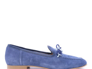 Pantofi tip loafer femei Benvenuti bleumarin din piele întoarsă 807DP2787VBL