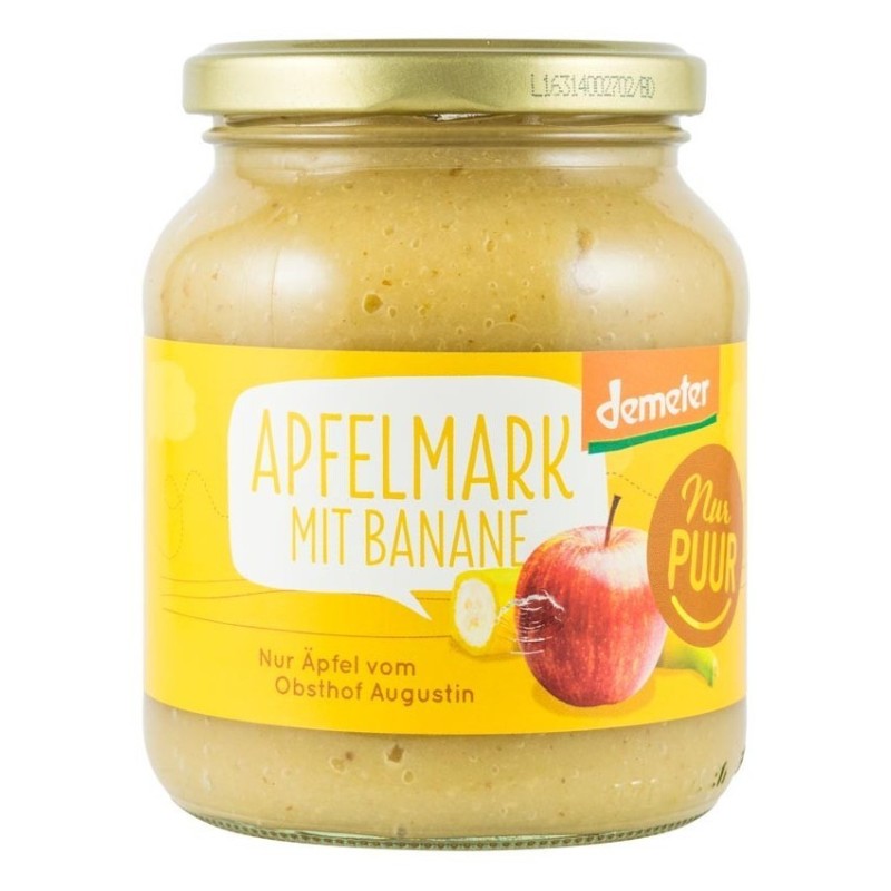 Reducere 14% - Piure BIO de Mere cu Banane, 360 g, Nur Puur 1 Piure BIO de Mere cu Banane