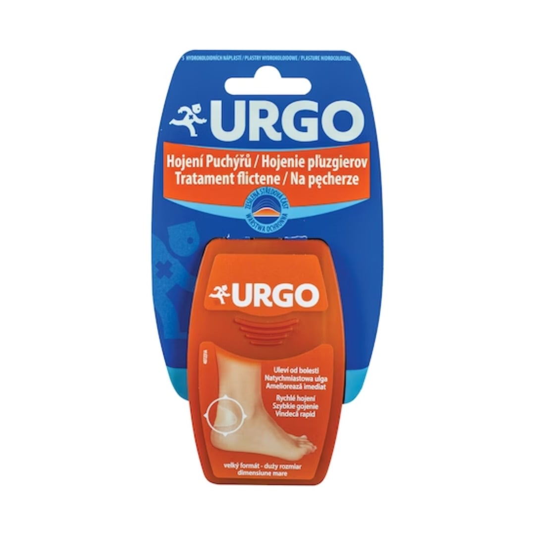 Reducere 16% - Plasturi mari pentru flictene (basici), 5 bucati, Urgo 1 Plasturi mari pentru flictene (basici)