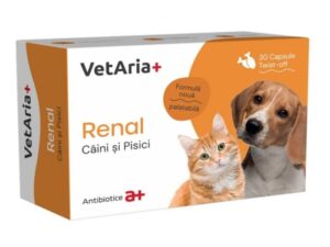 VetAria+ Renal caini si pisici-cps.twist off x 30 cp