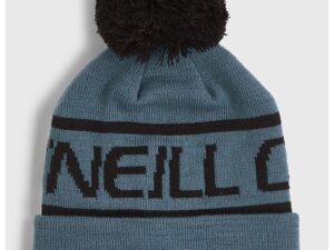 Caciula cu ciucure si logo - Negru/Albastru prafuit
