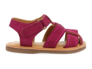 Sandale de piele intoarsa Cabixi - Roz zmeuriu