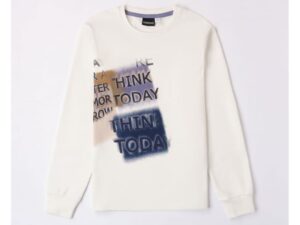 Bluza cu imprimeu pentru baiat -  0.7523 - Alb