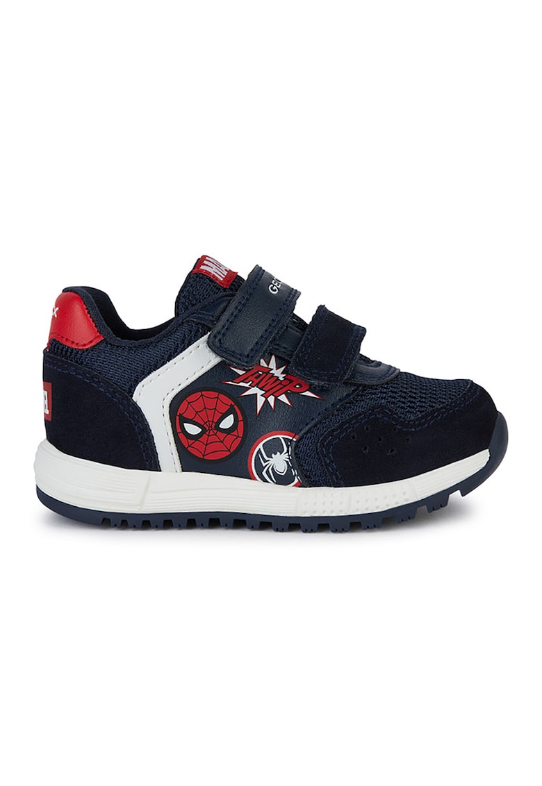 Reducere 74% - Pantofi sport cu inchidere velcro si model Spider-Man - Rosu/Bleumarin 1 Pantofi sport cu inchidere velcro si model Spider-Man - Rosu/Bleumarin