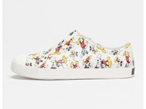 Pantofi sport slip-on cu imprimeu Mickey Mouse Jefferson - Alb/Negru/Rosu inchis