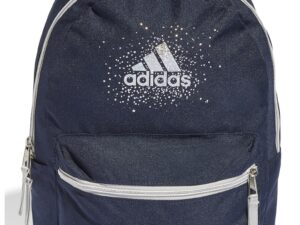 Rucsac cu buzunar exterior si imprimeu - Bleumarin