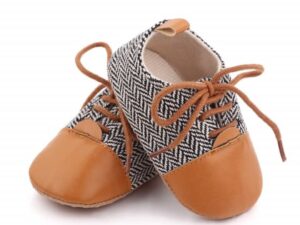 Pantofi eleganti  Model AL 19976 ZigZag - Pentru bebelusi - Textil - Baieti - Multicolor - Multicolor
