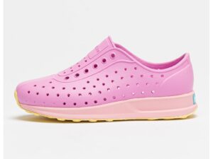 Pantofi sport slip-on cu aspect perforat Robbie Sugarlite - Galben/Fucsia/Roz pastel