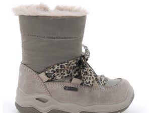 Cizme mid-calf de piele intoarsa cu logo - Grej