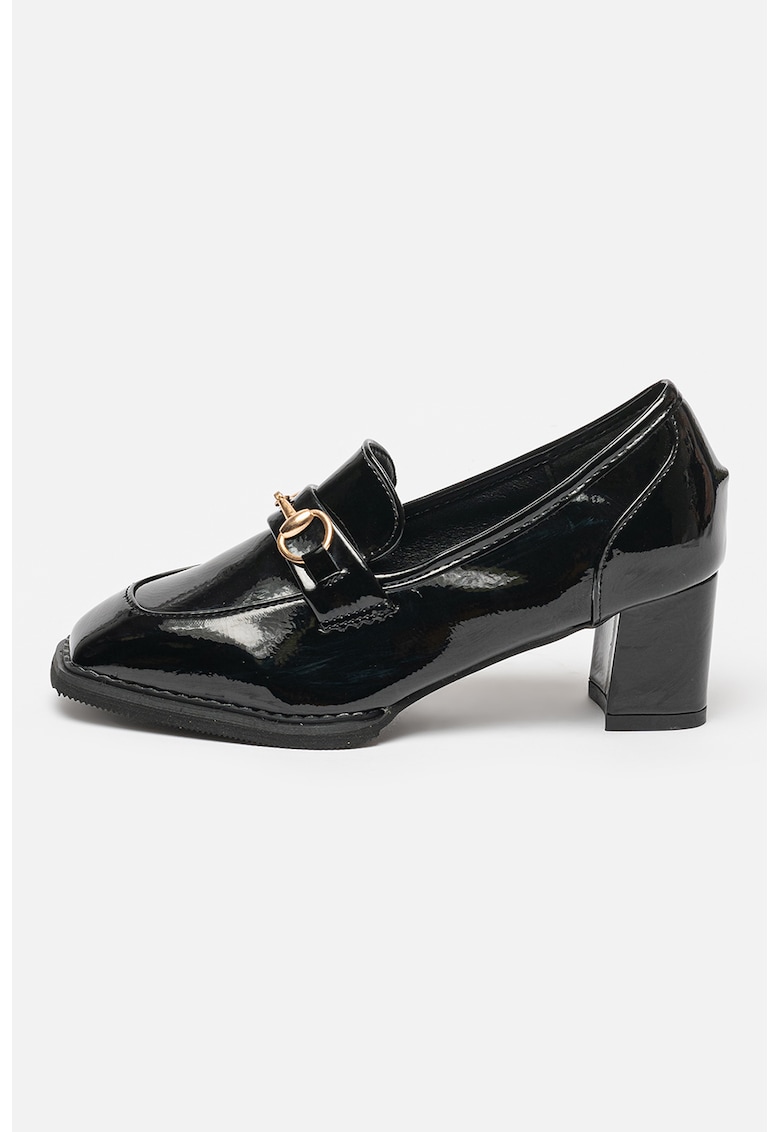 Reducere 85% - Pantofi loafer cu aspect lacuit - Negru 1 Pantofi loafer cu aspect lacuit - Negru