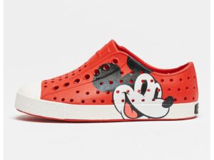 Pantofi sport slip-on cu imprimeu Mickey Mouse Jefferson - Rosu/Alb/Negru stins