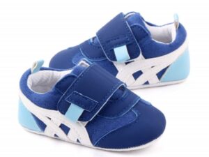 Pantofi sport  Model AL 20378 cu dungi albe - Pentru bebelusi - Textil - Baieti - Albastru - Albastru