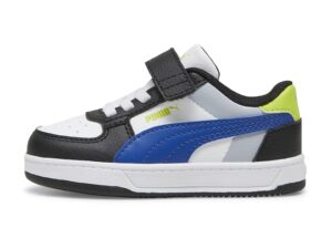 Pantofi sport Caven 2.0 cu velcro si model colorblock - Alb/Negru/Albastru royal