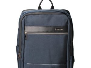 Rucsac unisex din material textil cu doua compartimente 175605 - Albastru