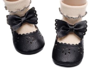 Pantofi  Model AL 14766 Bella - Piele ecologica - Fete - Negru - Negru