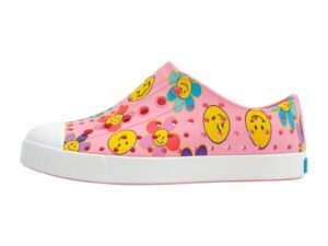 Tenisi flatform cu model - Galben/Roz pastel