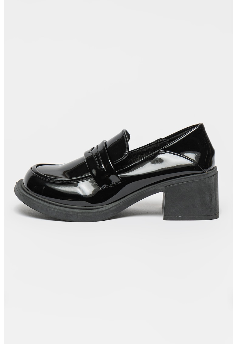 Reducere 77% - Pantofi loafer din piele ecologica lacuita - Negru 1 Pantofi loafer din piele ecologica lacuita - Negru