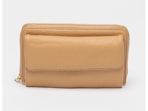 Geanta crossbody de piele ecologica - Maro