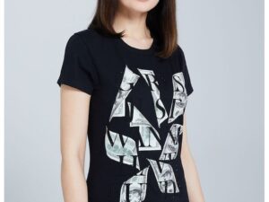 Tricou din amestec de bumbac organic cu imprimeu grafic