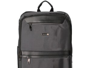 Rucsac unisex dreptunghiular cu buzunare frontale cu fermoar 175609 - Gri