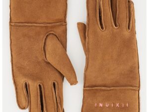 Manusi unisex din piele de oaie - Maro