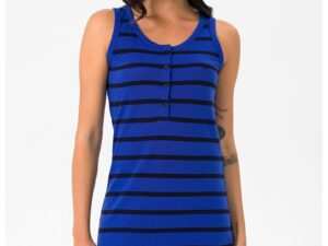 Rochie mini cu model in dungi - Albastru royal
