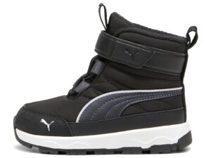 Ghete de piele ecologica si material textil Evolve AC+ - Negru/Gri inchis
