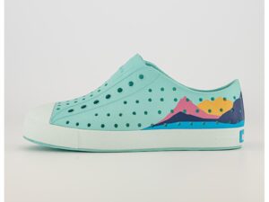 Tenisi slip-on cu varf intarit Jefferson Block - Turcoaz