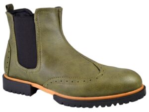 Ghete Barbati Kaki Chelsea Brogue - 32136