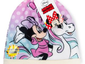 Caciula de iarna pentru fetite -  Minnie Mouse - roz - 52