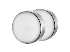 Cercel rotund din otel inoxidabil - Argintiu