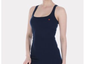 Rochie cambrata de bumbac - Albastru ultramarin