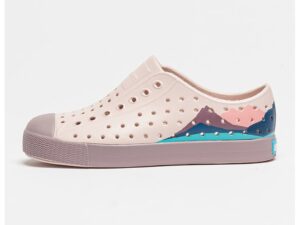 Tenisi slip-on cu varf intarit Jefferson Block - Violet prafuit/Roz pal
