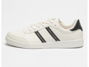 Pantofi sport low-cut cu detalii logo - Negru/Alb murdar