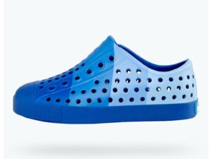 Pantofi flatform fara inchidere - Albastru pastel/Albastru royal