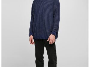 Pulover lejer tricotat - Bleumarin